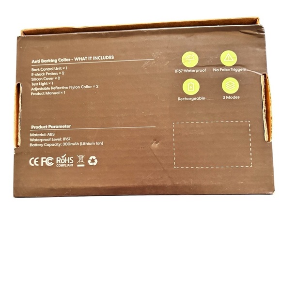 Smart Dog Bark Control Collar PB20 Waterproof Recharable 3 Modes Safe To Use - Picture 2 of 4